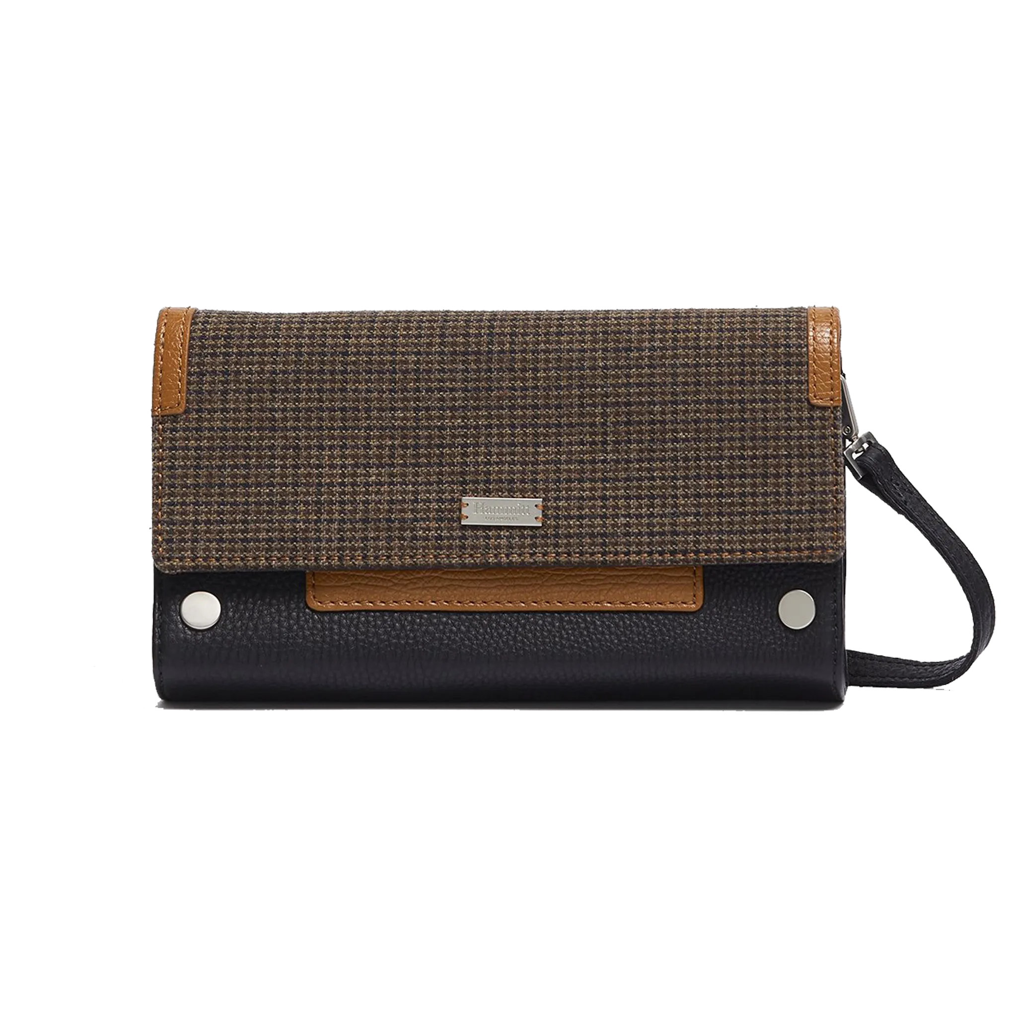 AJ Crossbody Clutch - Edison Houndstooth