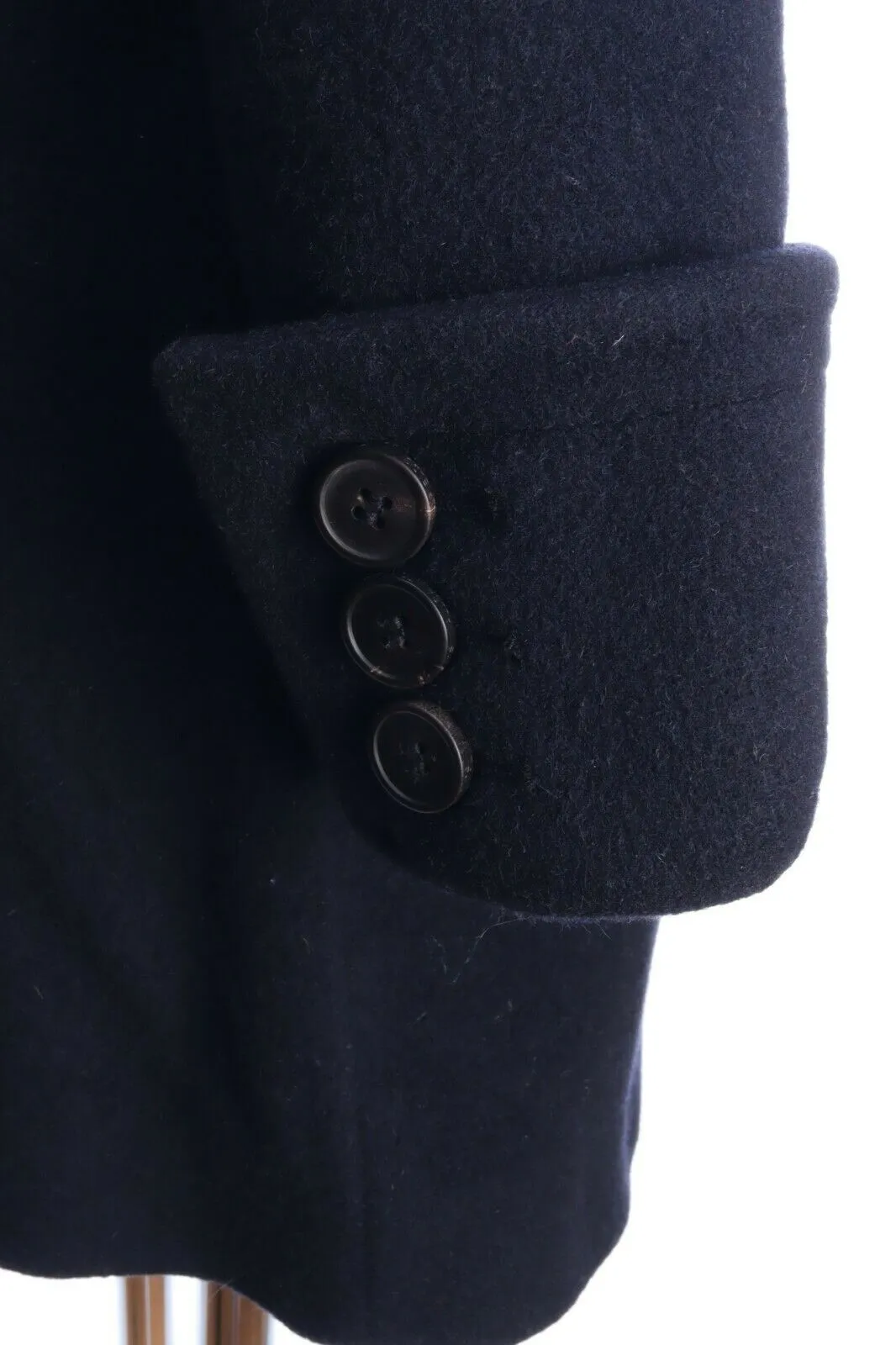 ALL SAINTS Black Alpaca Wool Duffle Queensbury Coat Size 10
