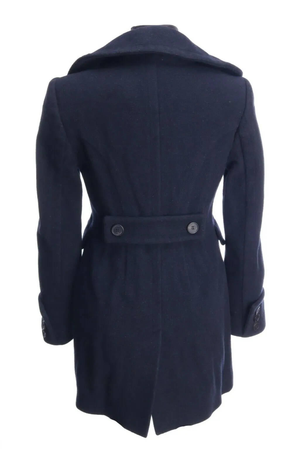 ALL SAINTS Black Alpaca Wool Duffle Queensbury Coat Size 10