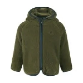 Baby Teddy Fleece Jacket - Olive by Color Kids