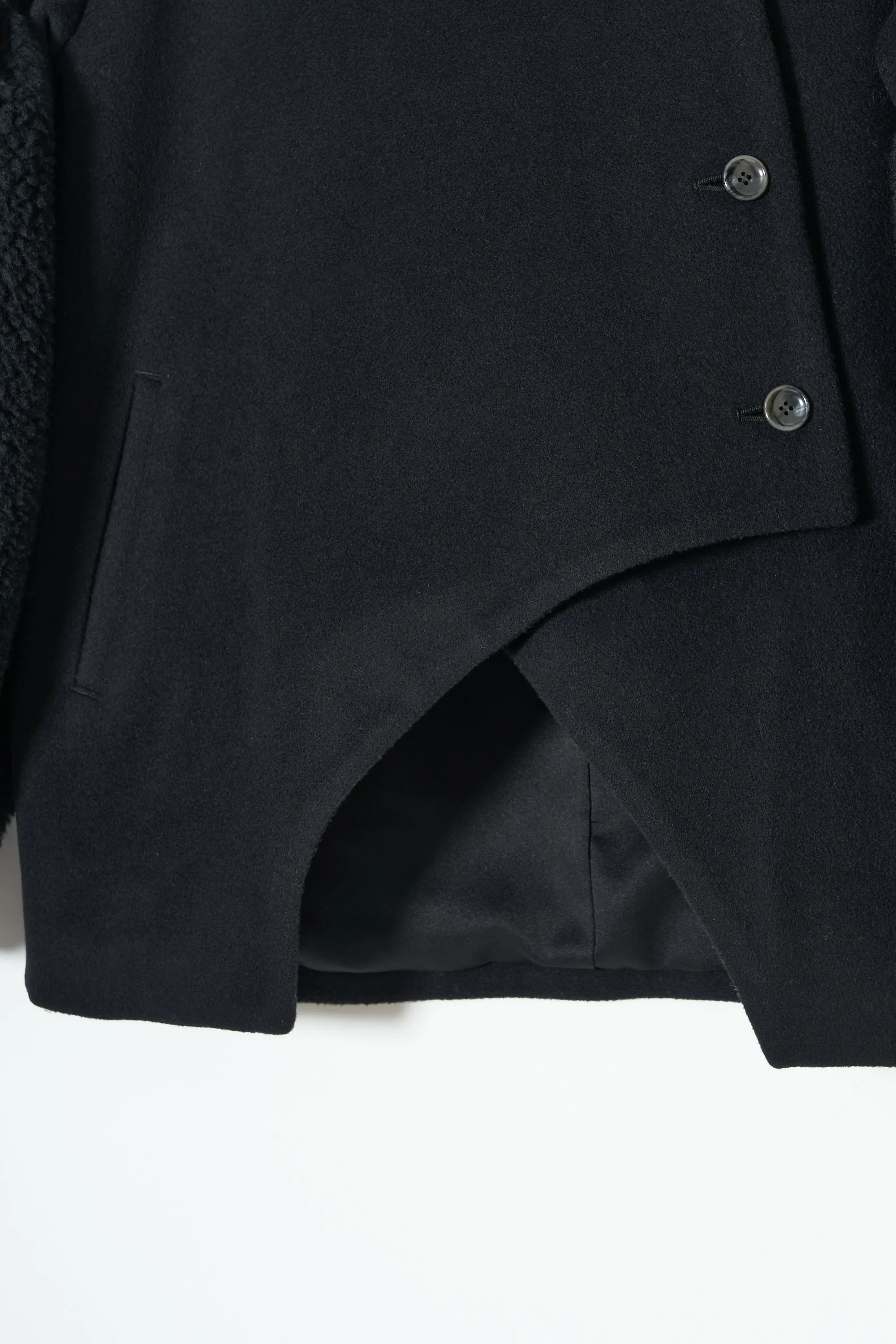 Bias Cut Short Duffle Coat