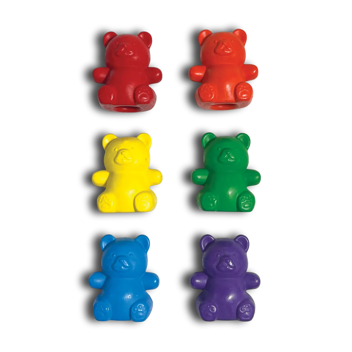 Cuddly Cubs Bear Finger Crayons - Set of 6 by OOLY