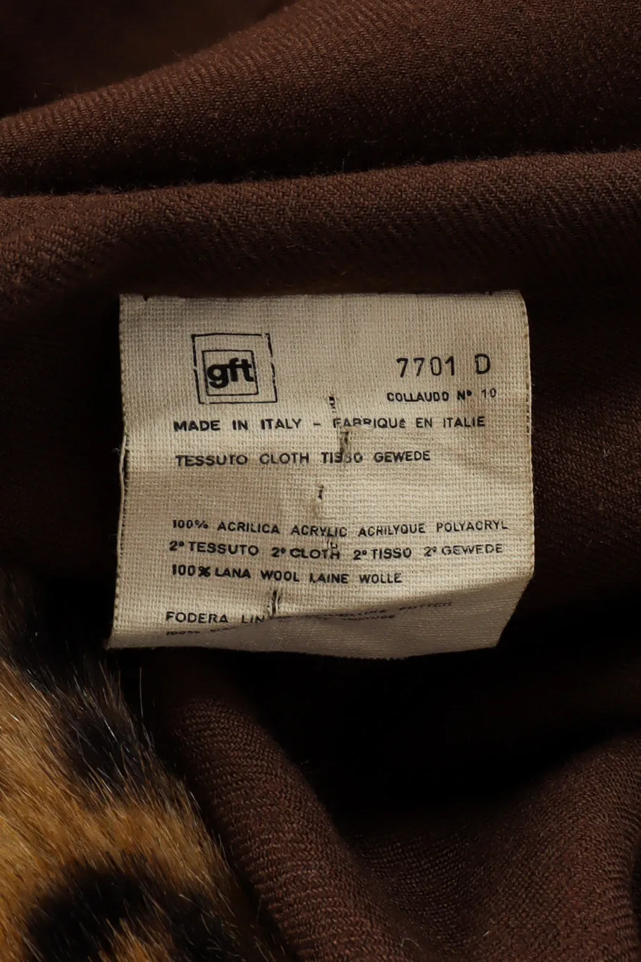 Faux Fur Leopard Wool Coat
