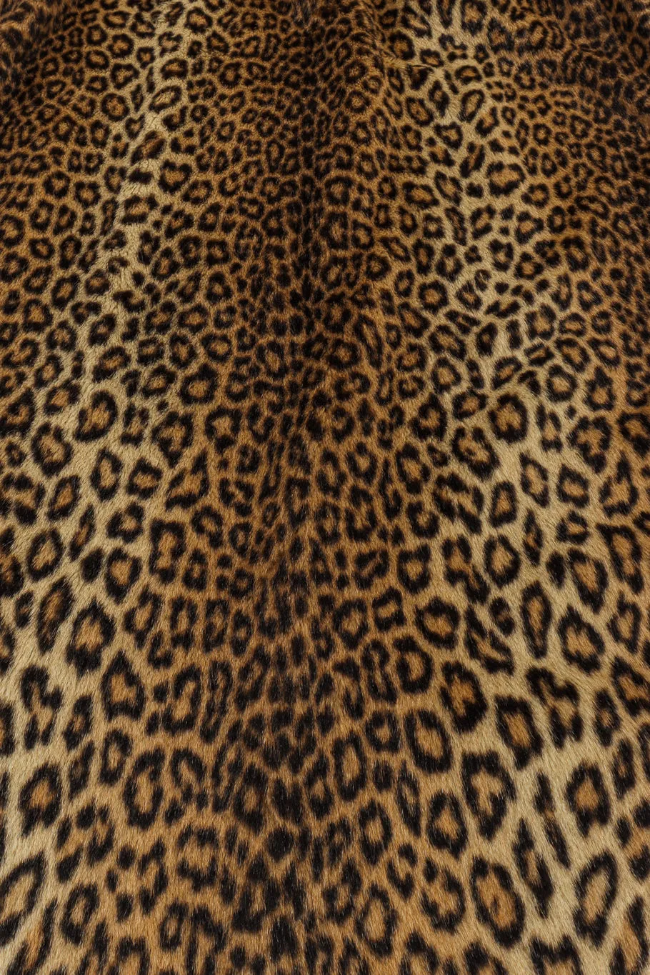 Faux Fur Leopard Wool Coat