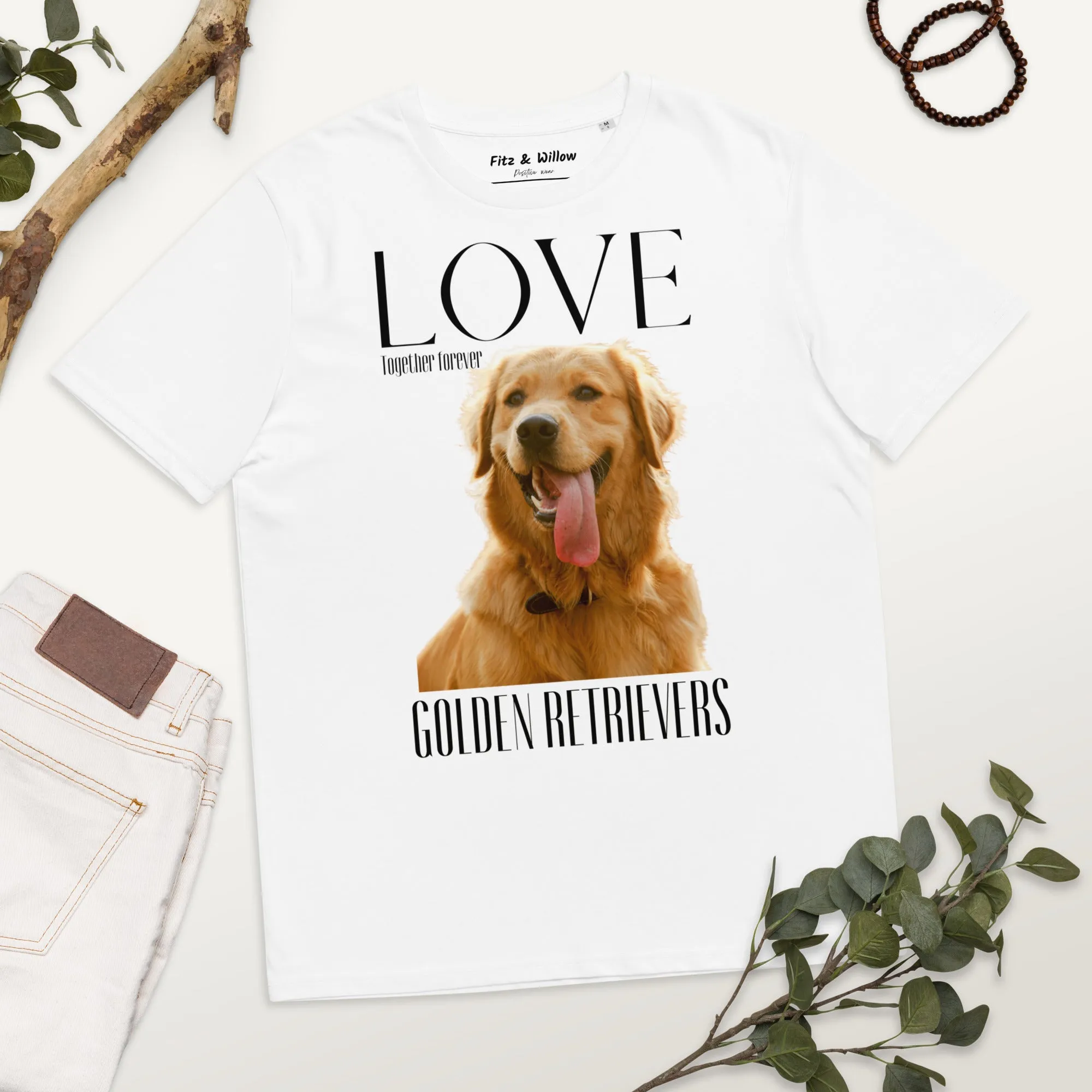 Golden Retriever organic t-shirt
