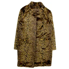Hush Brown Leopard Faux Fur Coat