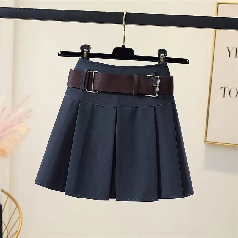 Irregular Belted Micro Skirt