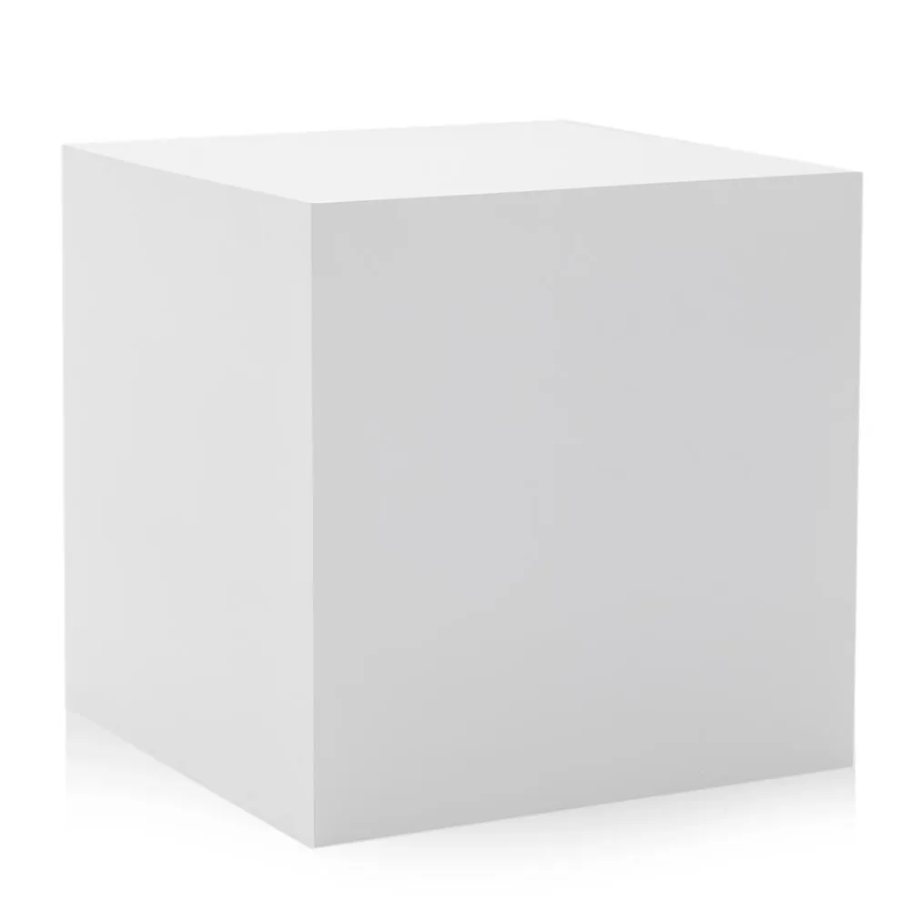 Large White Cube Pedestal