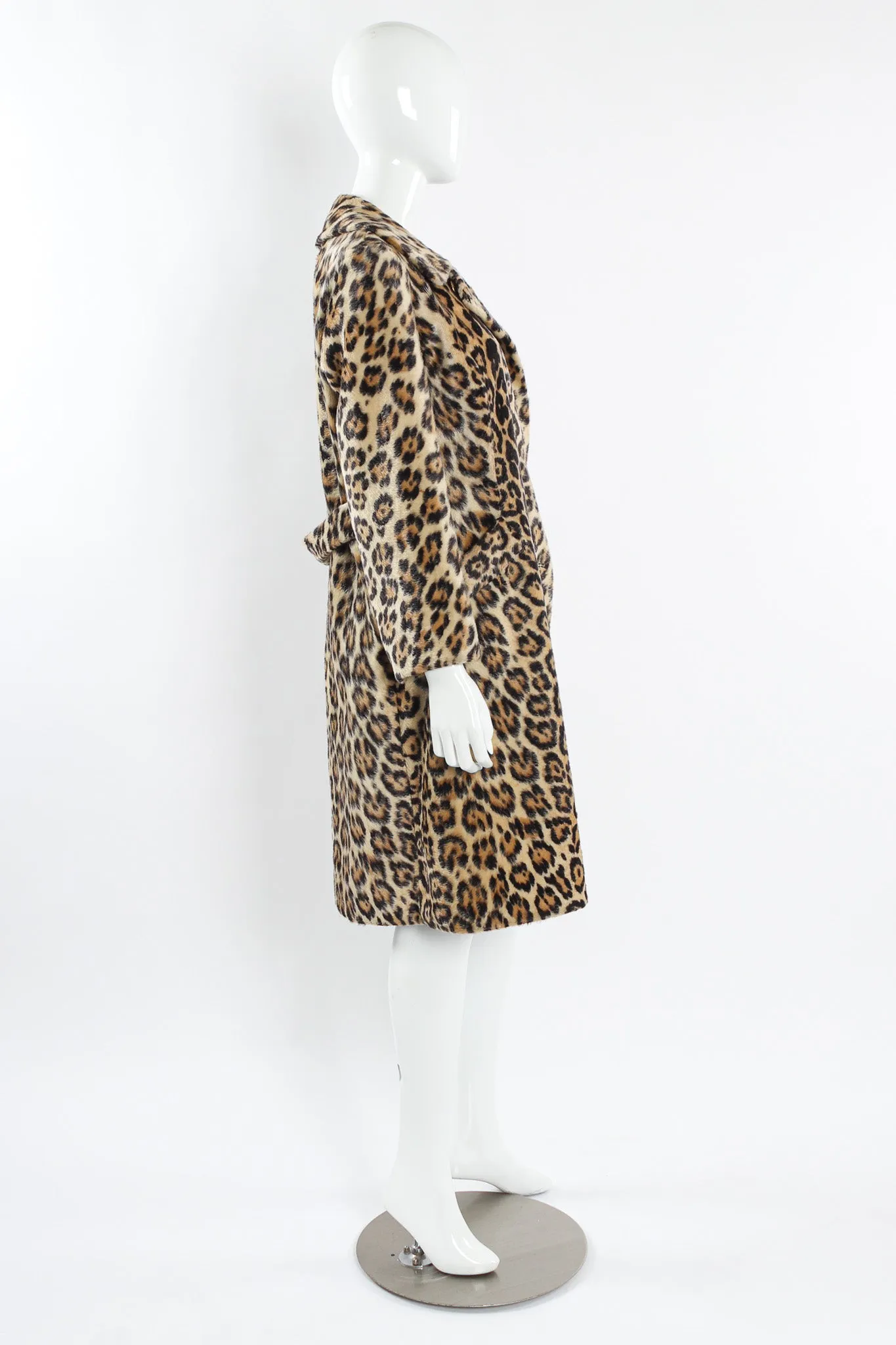 Leopard Print Fur Coat