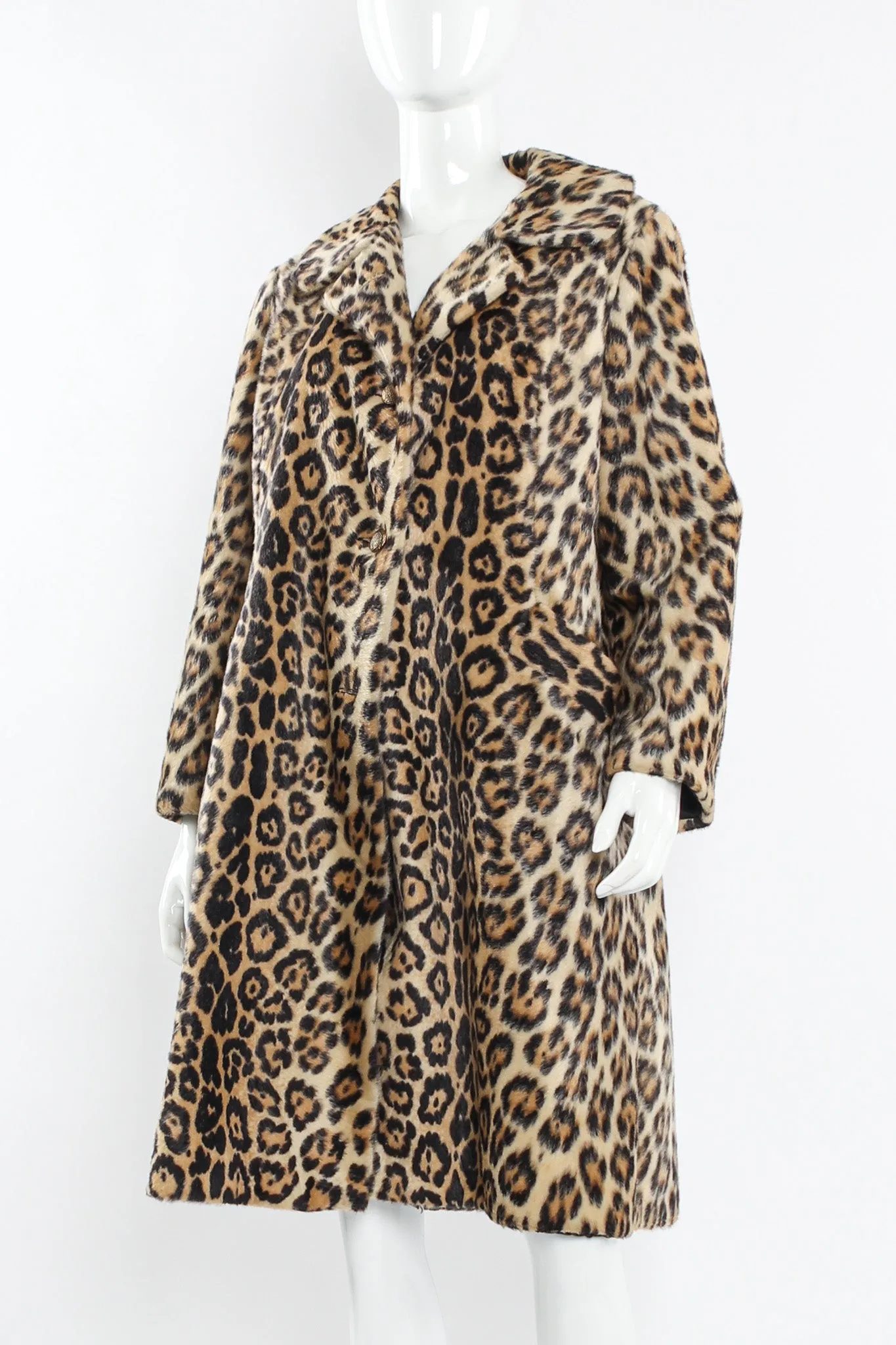 Leopard Print Fur Coat