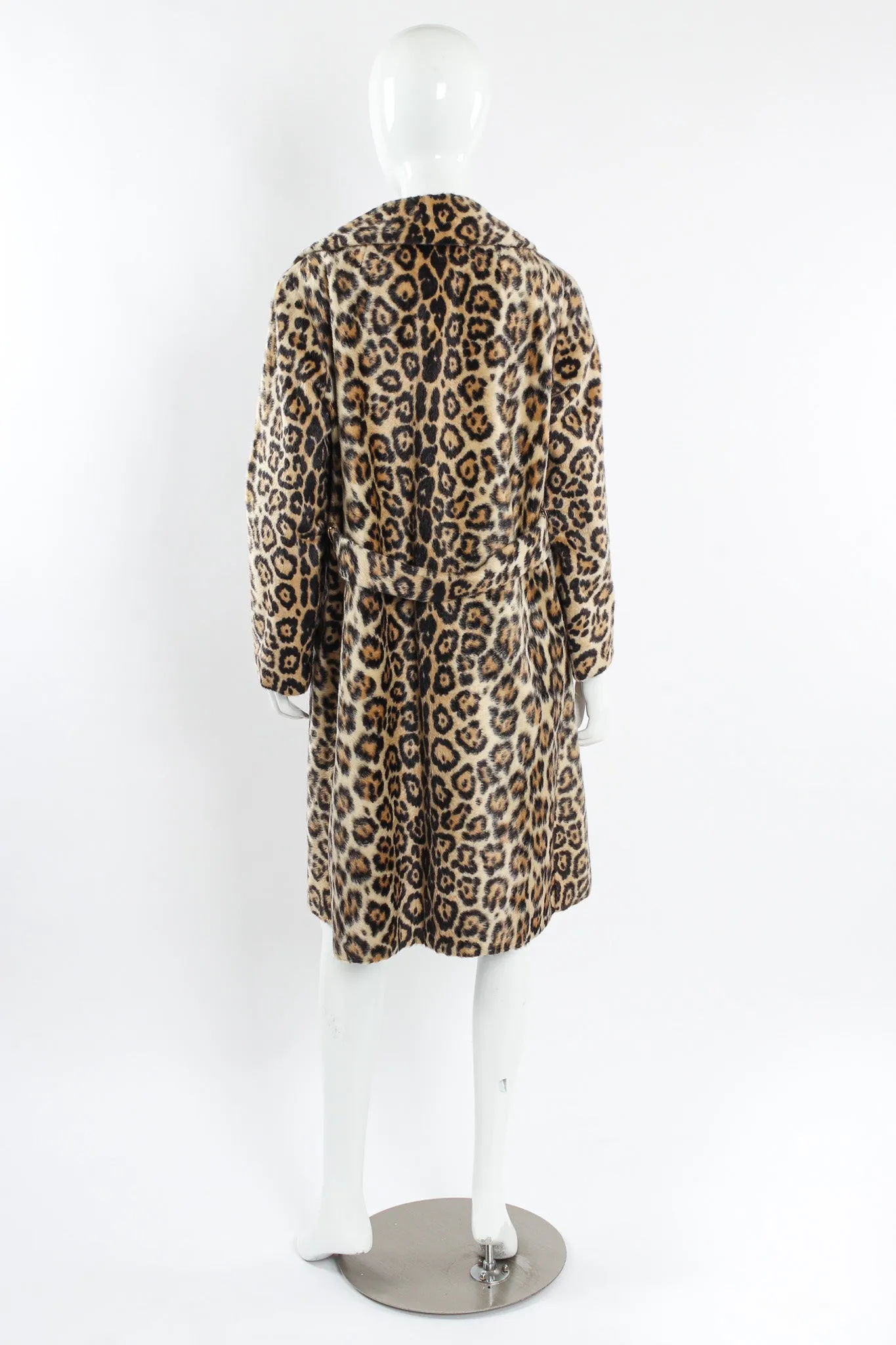 Leopard Print Fur Coat
