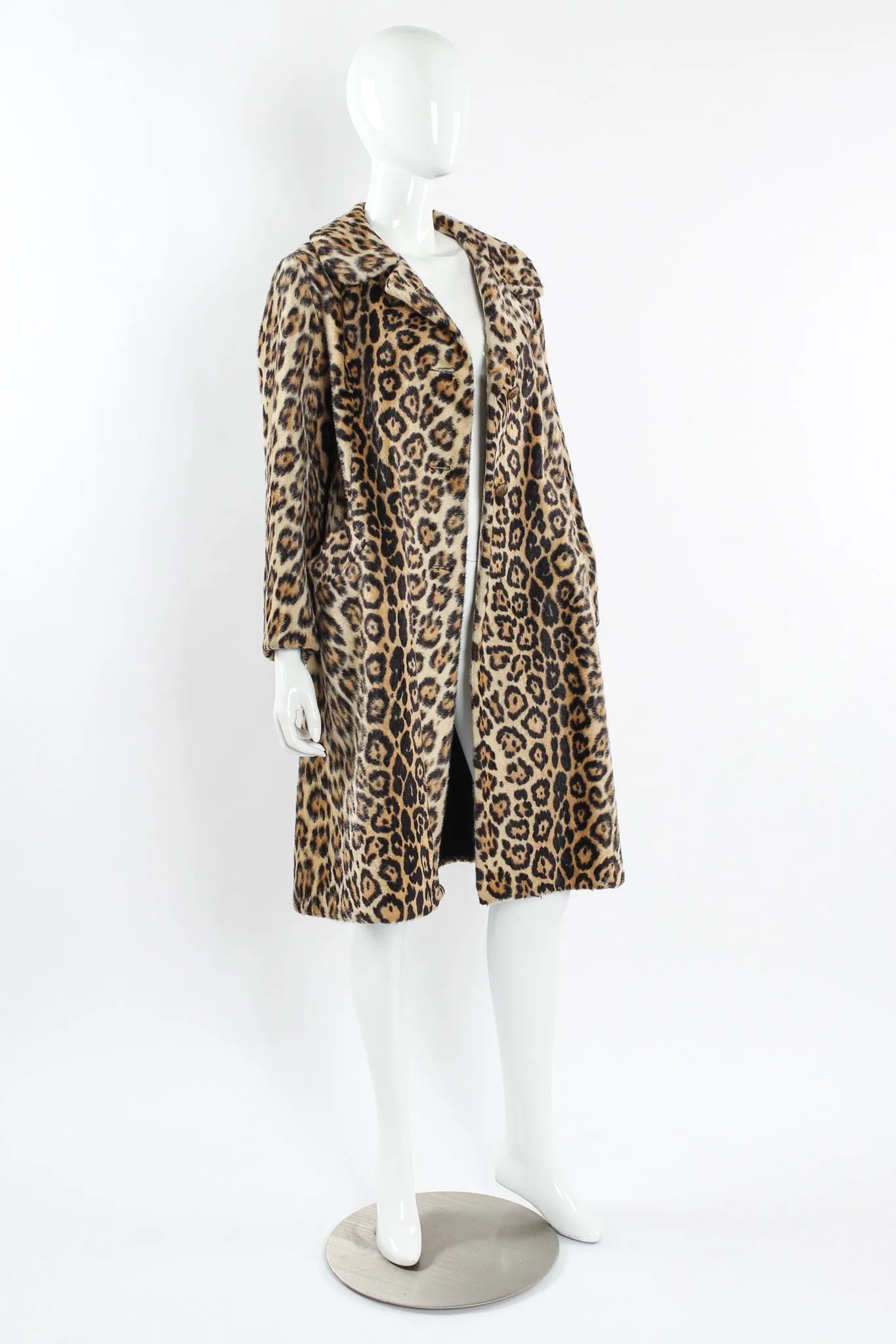 Leopard Print Fur Coat