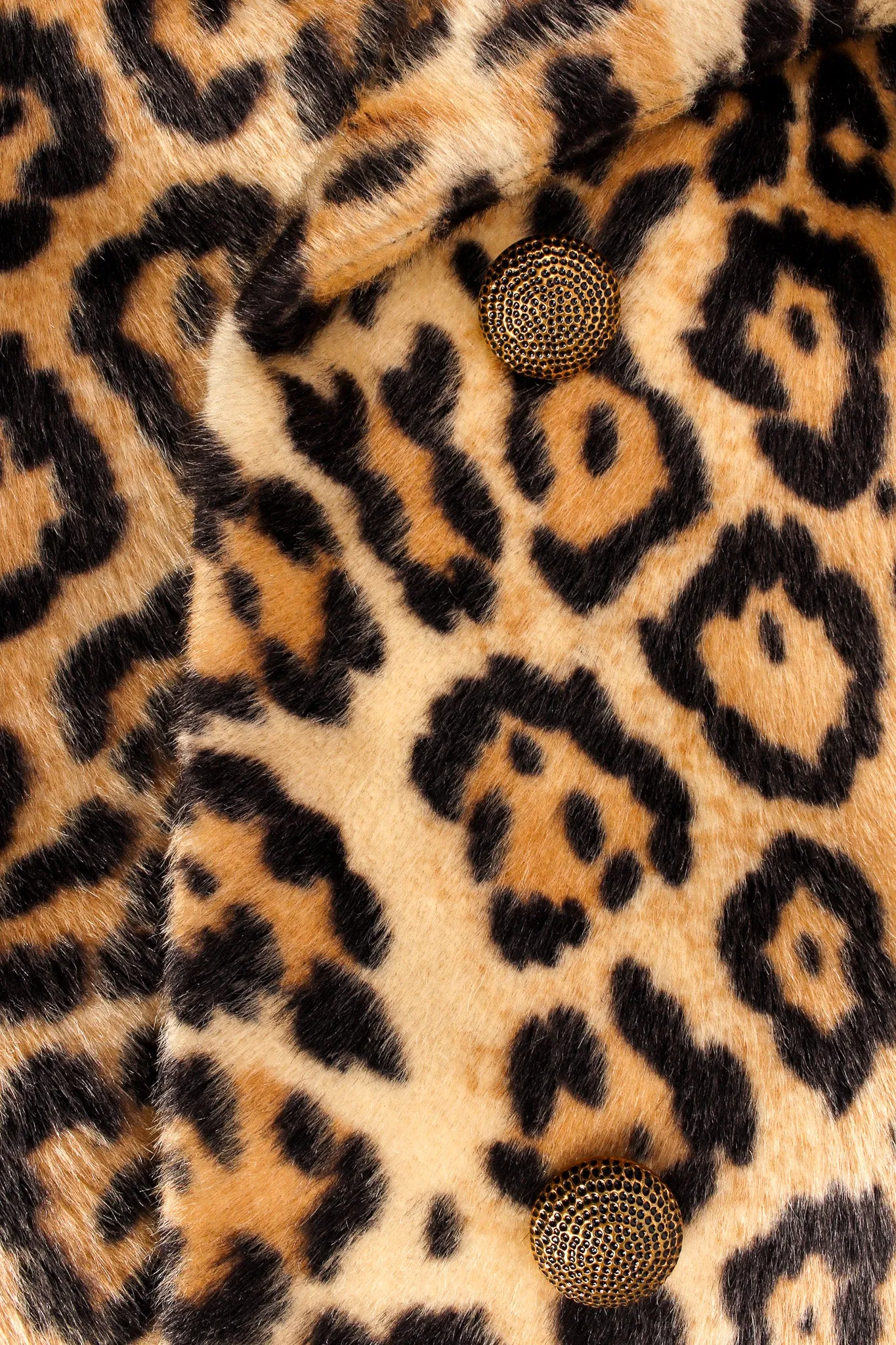 Leopard Print Fur Coat