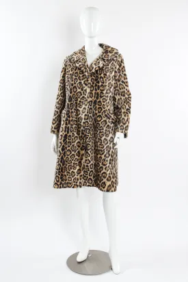 Leopard Print Fur Coat
