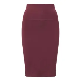 Modal Slim Pencil Skirt Merlot Modal Slim Pencil Skirt Merlot