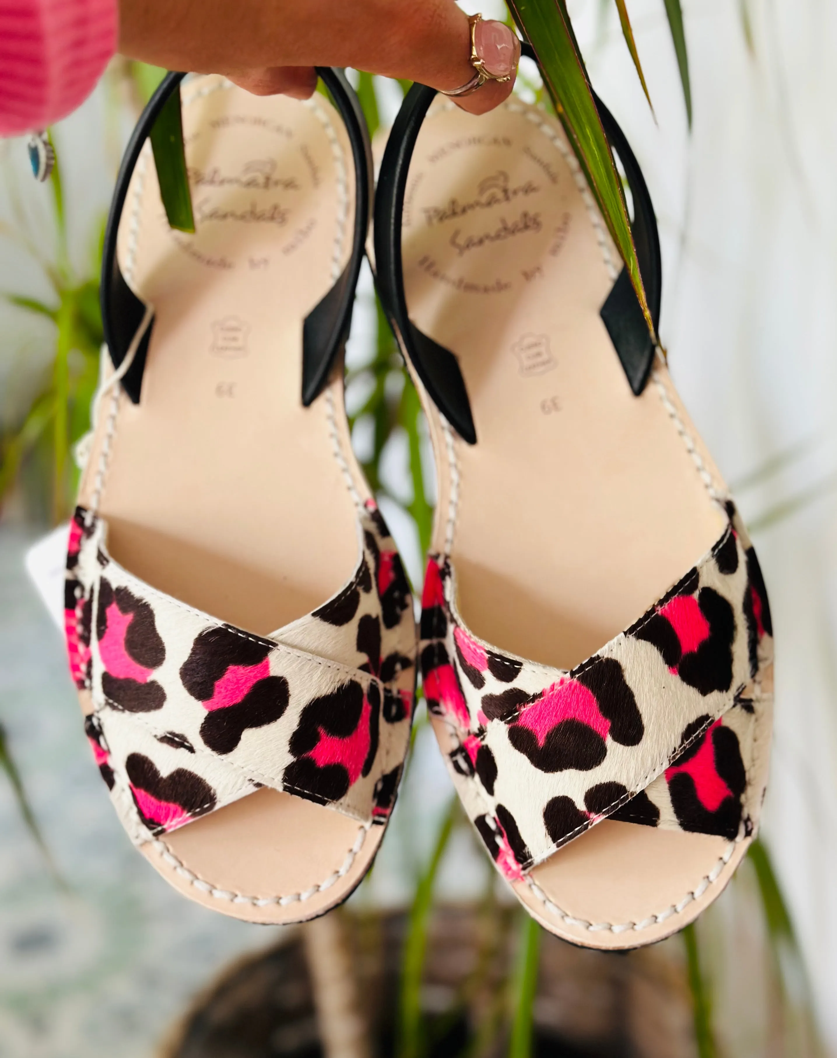 Neon Pink Leopard Peeptoe