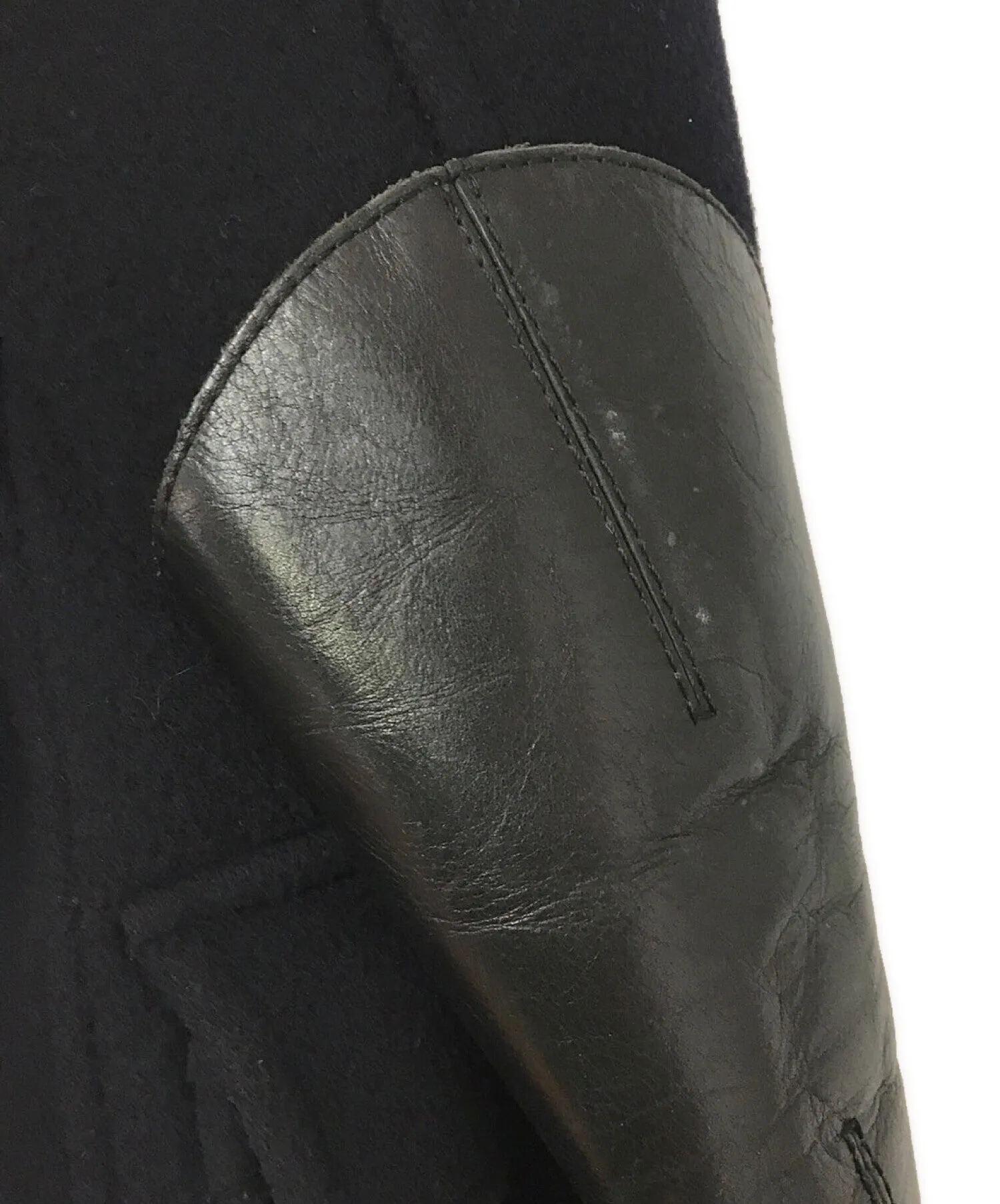 [Pre-owned] eYe COMME des GARCONS JUNYA WATANABE MAN×Glover all Leather Switched Short Duffle Coat WB-C006
