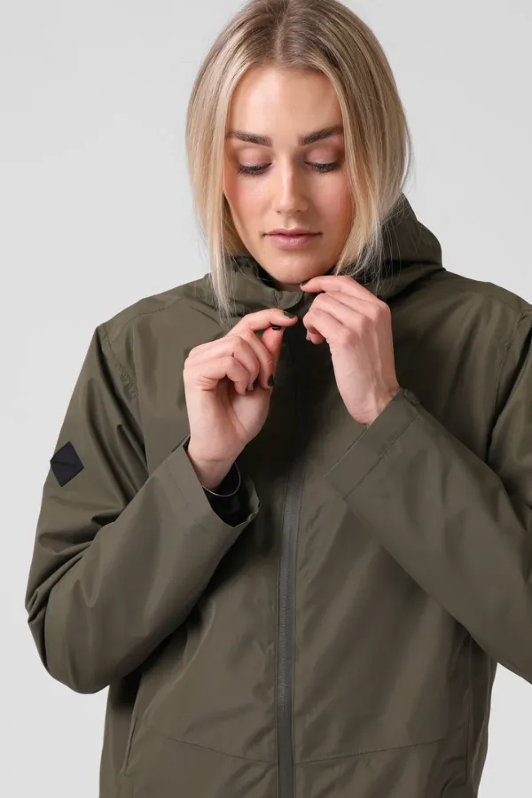 RPM Rain Coat Hooded Waterproof - DARK OLIVE