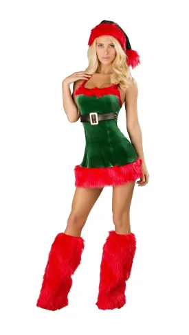 Santa's Envy Mini Dress